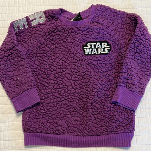 Star Wars Girls Purple Sweatshirt - Picture 1 of 6